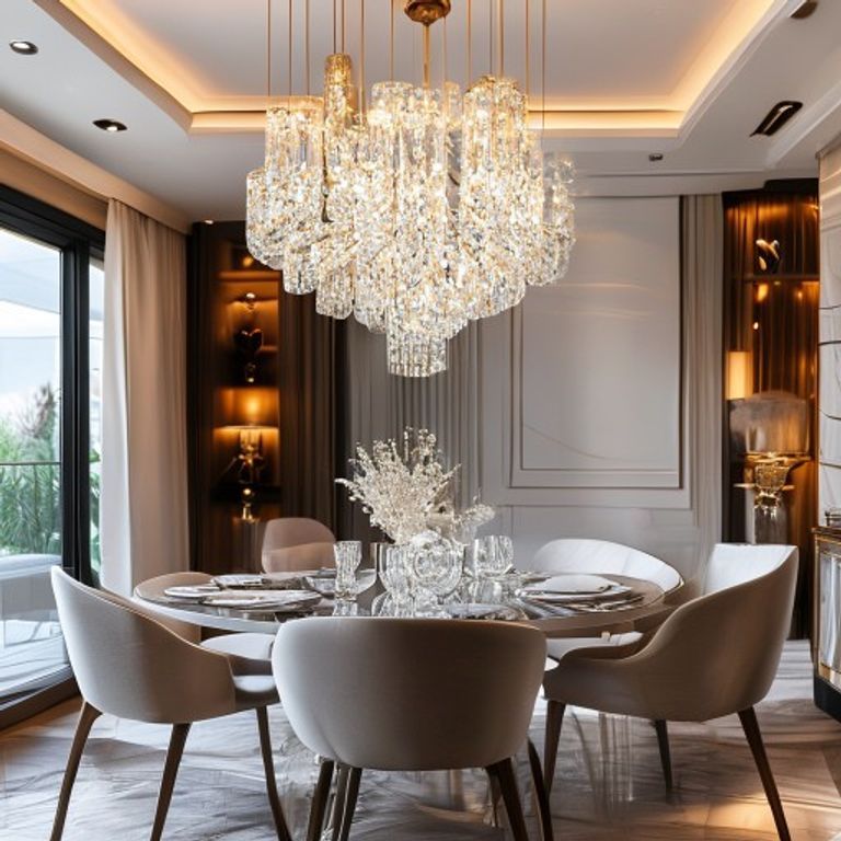 Modern Crystal Chandelier 6-Light