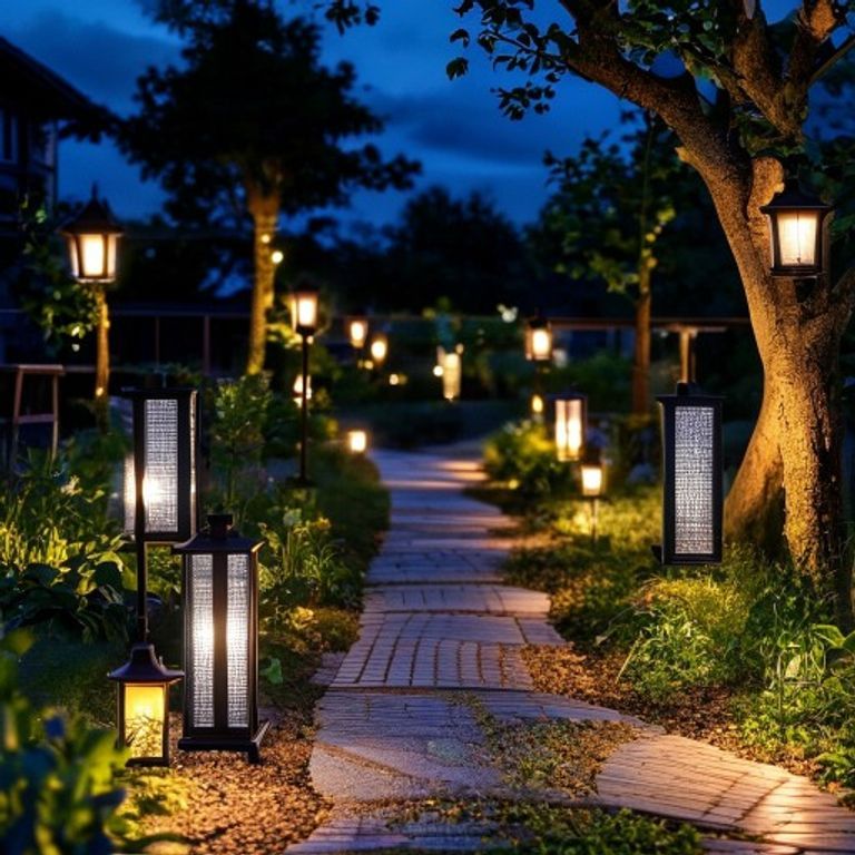 Solar Garden Light Set