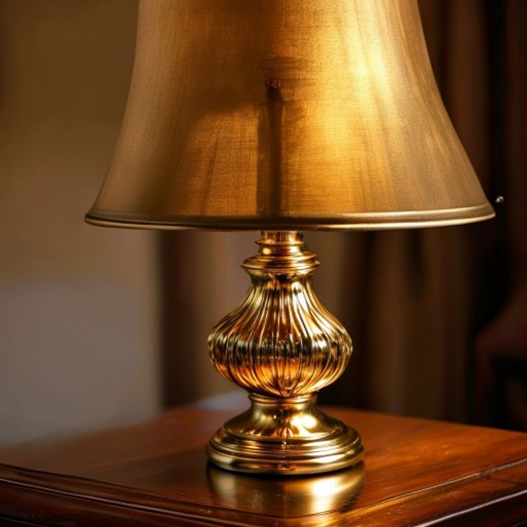 Vintage Brass Table Lamp